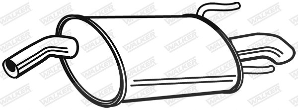 Walker Endschalldämpfer [Hersteller-Nr. 23601] für Saab