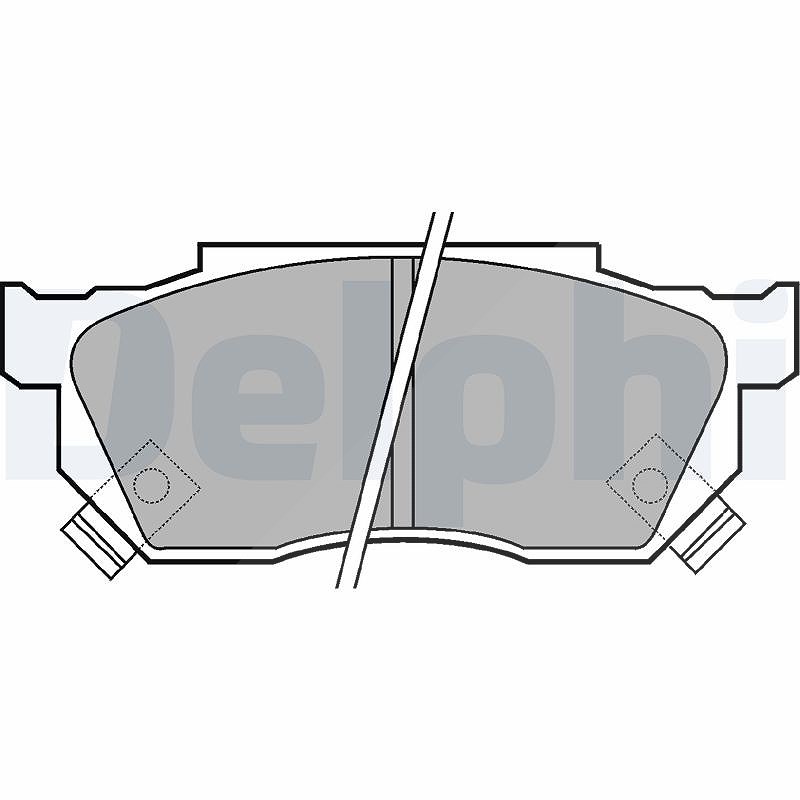 DELPHI Bremsbelagsatz, Scheibenbremse LP445 für HONDA - Bild 5