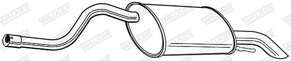 Walker Endschalldämpfer [Hersteller-Nr. 22996] für Renault