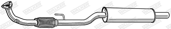 Walker Vorschalldämpfer [Hersteller-Nr. 23359] für VW, Skoda