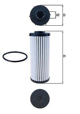 Knecht Hydraulikfilter, Automatikgetriebe [Hersteller-Nr. HX139D] für Skoda, Seat, Audi, VW
