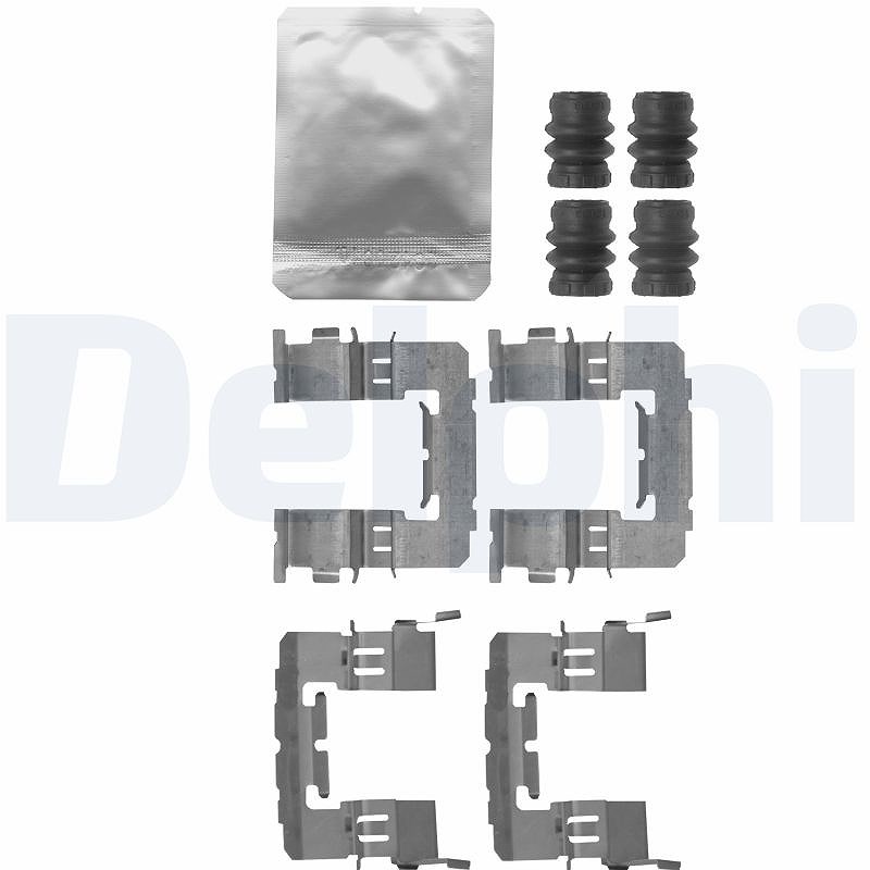 Delphi Zubehörsatz, Scheibenbremsbelag [Hersteller-Nr. LX0645] für Toyota, Subaru