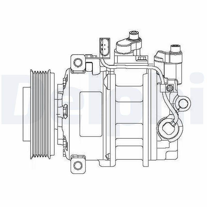 Delphi Kompressor, Klimaanlage [Hersteller-Nr. CS20475] für Audi, VW