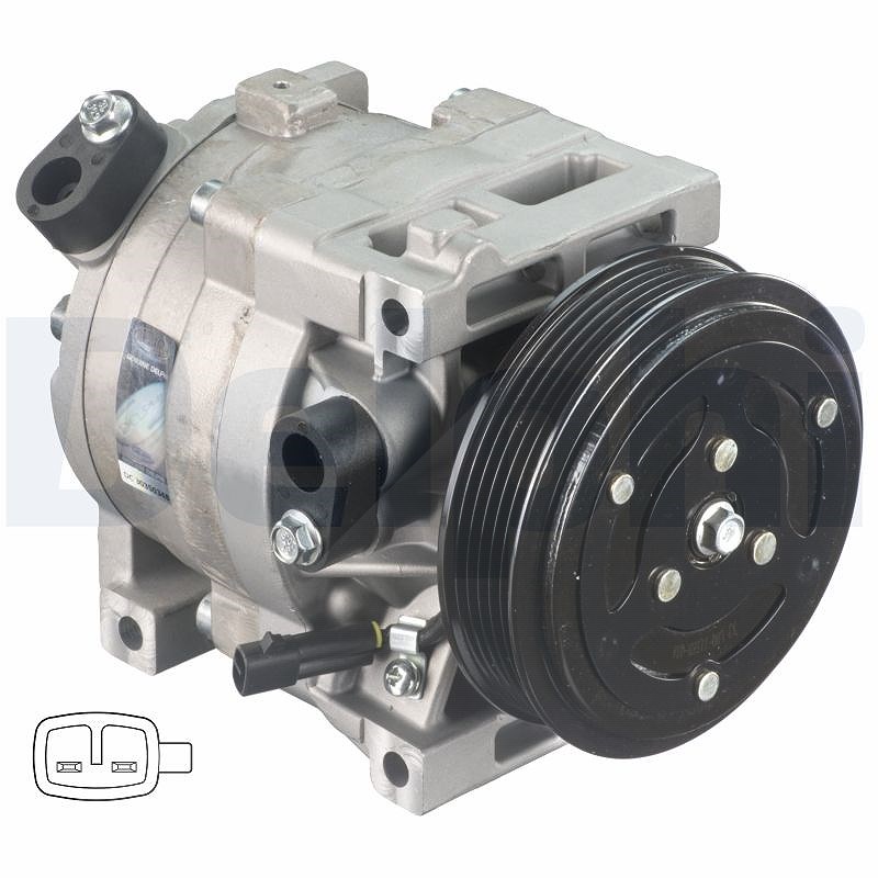 Delphi Kompressor, Klimaanlage [Hersteller-Nr. CS20402] für Fiat, Alfa Romeo, Lancia