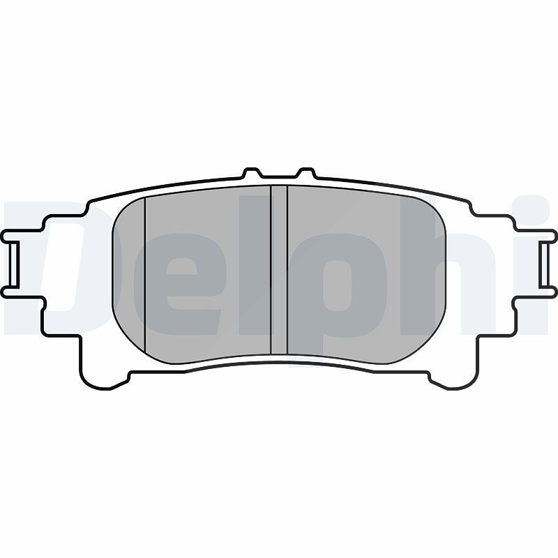 Für DELPHI LOCKHEED HAMULCE LP3155 BRAKE PAD AXLE SET LEXUS - Bild 8