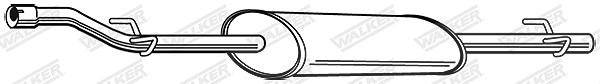 Walker Mittelschalldämpfer [Hersteller-Nr. 23245] für Mercedes-Benz