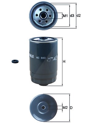 Knecht Kraftstofffilter [Hersteller-Nr. KC503D] für Hyundai, Kia