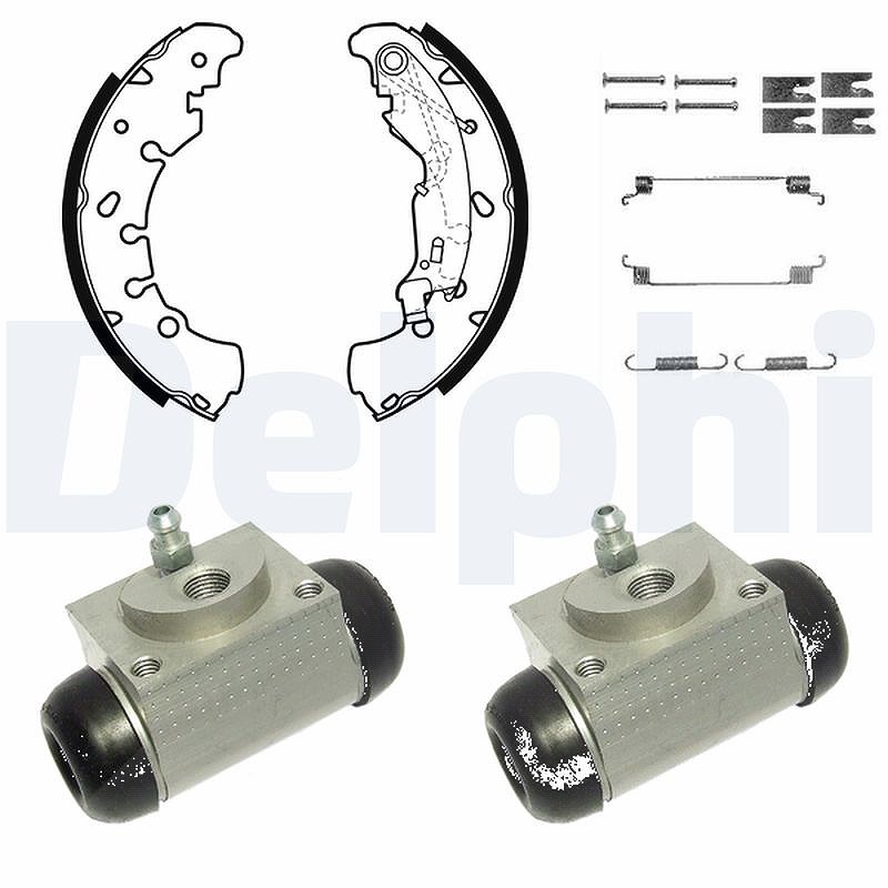 Delphi Bremsbackensatz [Hersteller-Nr. KP1119] für Peugeot, Citroën, Fiat