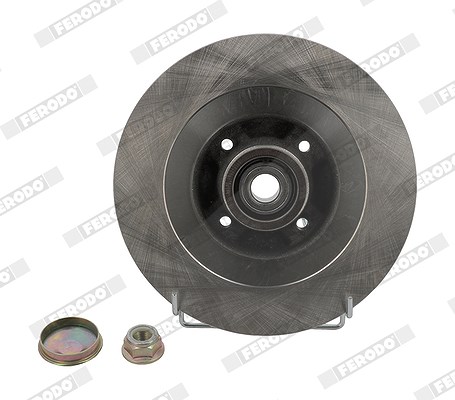 Ferodo 1x Bremsscheibe hinten+ABS-RING+Radlager [Hersteller-Nr. DDF1570-1] für Renault
