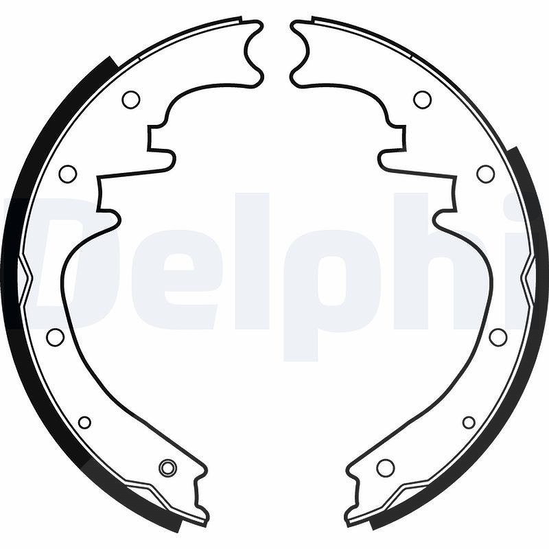 Delphi Bremsbackensatz [Hersteller-Nr. LS1872] für Jeep