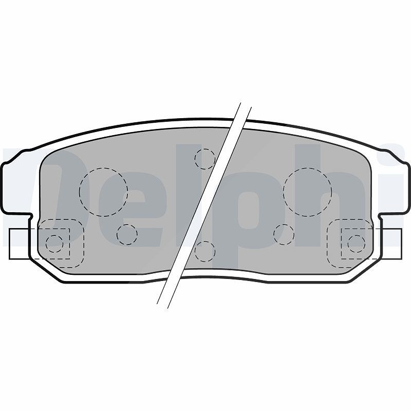 Für DELPHI HAMULCE LP1829 BRAKE PADS REAR - Bild 9