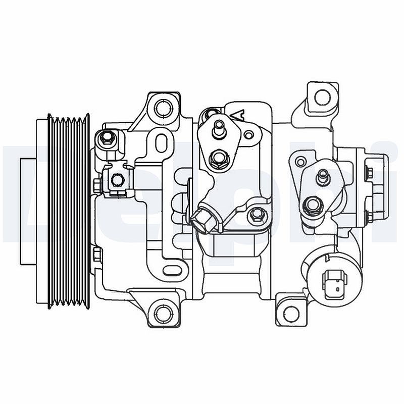 Delphi Kompressor, Klimaanlage [Hersteller-Nr. CS20478] für Toyota