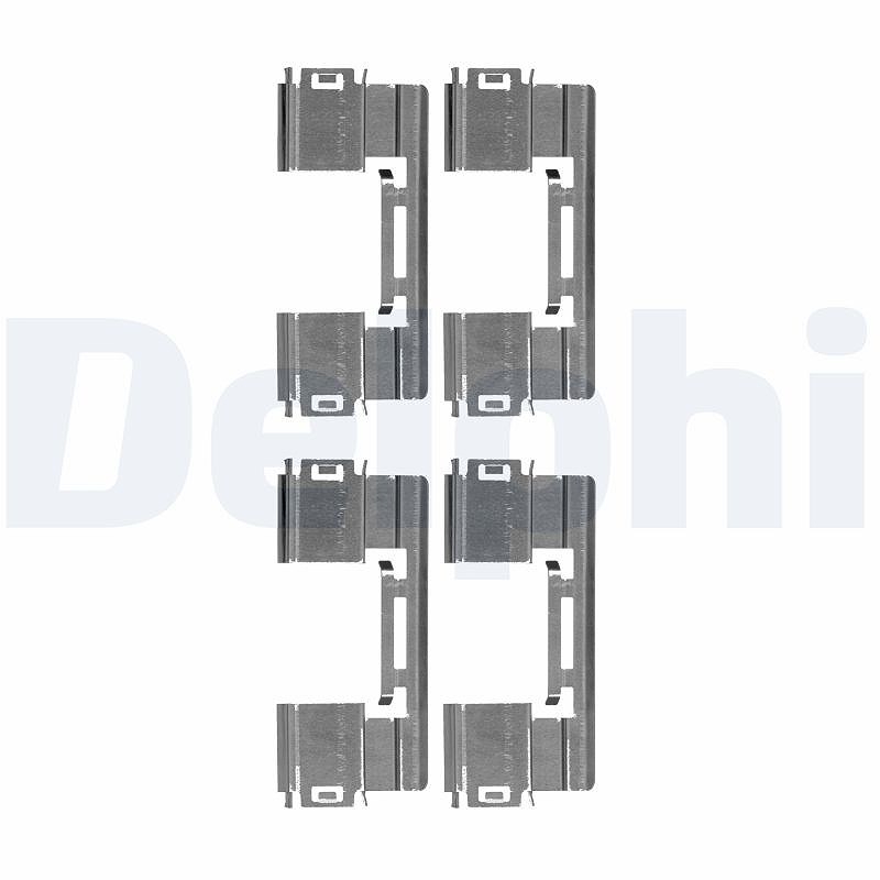Delphi Zubehörsatz, Scheibenbremsbelag [Hersteller-Nr. LX0551] für Opel, Chevrolet, Vauxhall