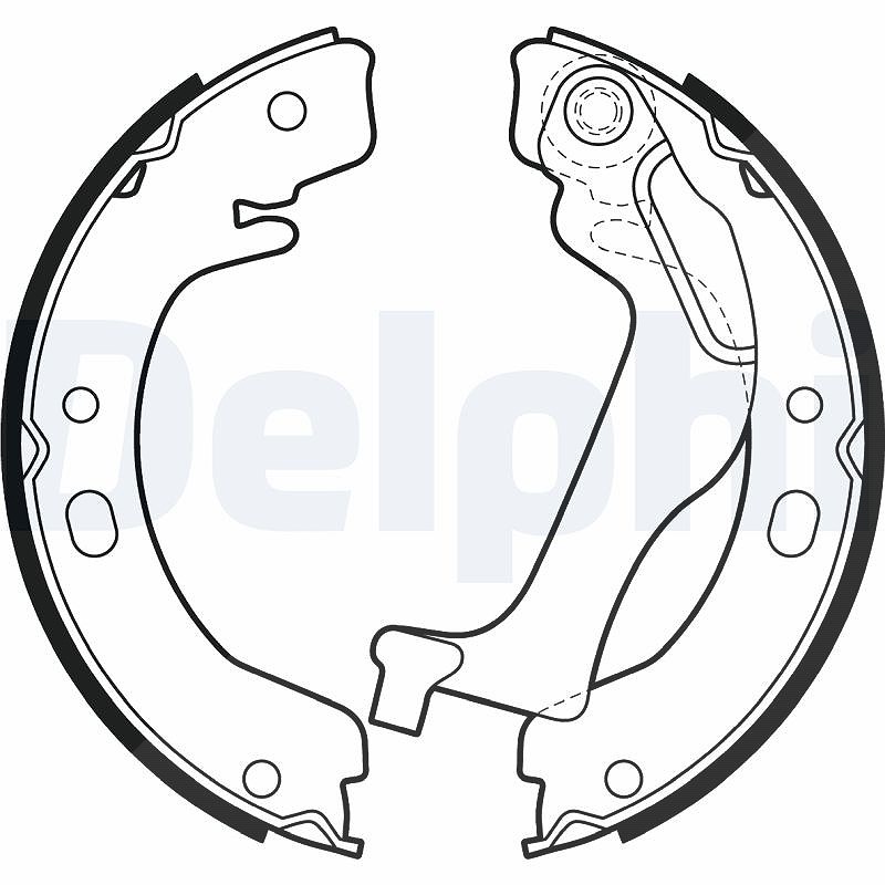 Delphi Bremsbackensatz [Hersteller-Nr. LS2003] für Toyota