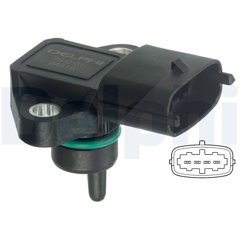 Delphi Sensor, Saugrohrdruck [Hersteller-Nr. PS10151] für Hyundai, Kia