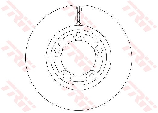 Trw Bremsscheibe [Hersteller-Nr. DF6712] für Kia