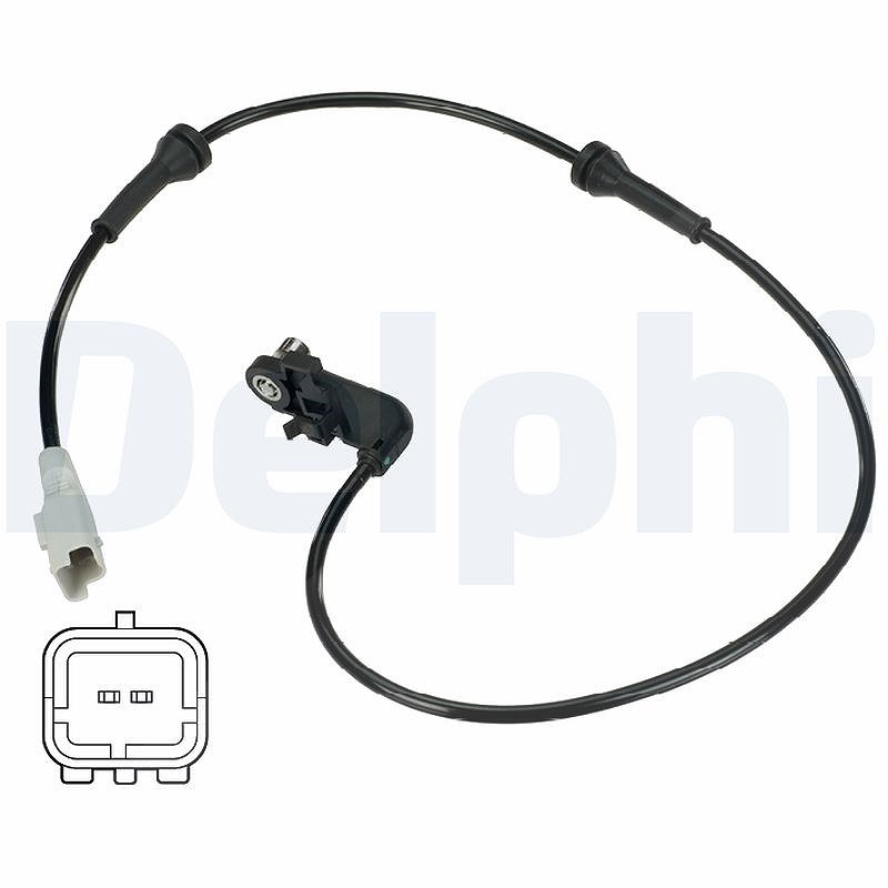 Delphi Sensor, Raddrehzahl [Hersteller-Nr. SS20345] für Peugeot