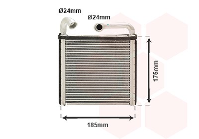 Van Wezel Wärmetauscher, Innenraumheizung [Hersteller-Nr. 03016385] für Man, Audi, Skoda, VW, Seat