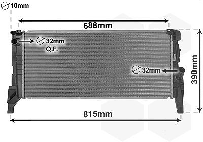 Van Wezel Kühler, Motorkühlung [Hersteller-Nr. 06012704] für BMW, Mini