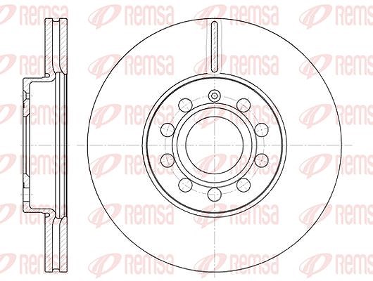 Kawe 1x Bremsscheibe [Hersteller-Nr. 664810] für VW, Seat, Audi, Suzuki, Skoda