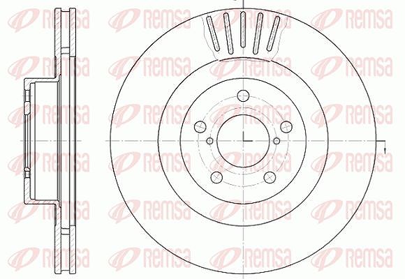 Kawe 1x Bremsscheibe [Hersteller-Nr. 681610] für Toyota, Subaru
