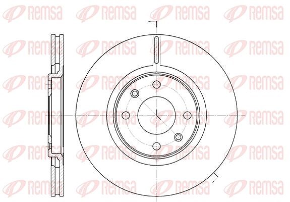Kawe 1x Bremsscheibe [Hersteller-Nr. 630610] für Peugeot, Citroën