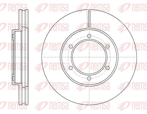 Kawe 1x Bremsscheibe [Hersteller-Nr. 670210] für Toyota
