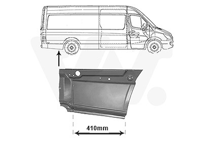 Van Wezel Seitenwand [Hersteller-Nr. 3077144] für VW, Mercedes-Benz