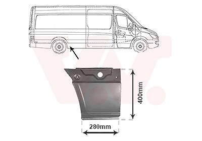 Van Wezel Seitenwand [Hersteller-Nr. 3077142] für Mercedes-Benz, VW
