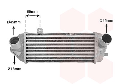 Van Wezel Ladeluftkühler [Hersteller-Nr. 83014700] für Kia, Hyundai