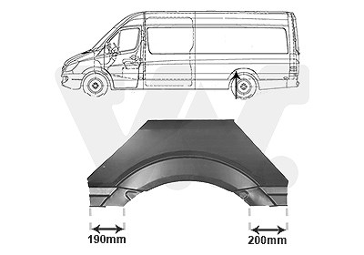 Van Wezel Seitenwand [Hersteller-Nr. 3077145] für Mercedes-Benz, VW