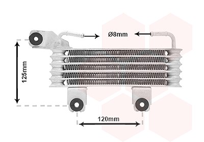 Van Wezel Ölkühler, Automatikgetriebe [Hersteller-Nr. 82013700] für Hyundai