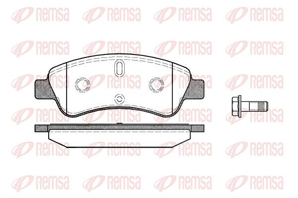 Kawe Bremsbelagsatz, Scheibenbremse [Hersteller-Nr. 084010] für Peugeot, Ds, Vauxhall, Citroën, Opel