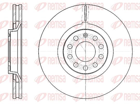Kawe 1x Bremsscheibe [Hersteller-Nr. 673010] für VW, Audi, Seat