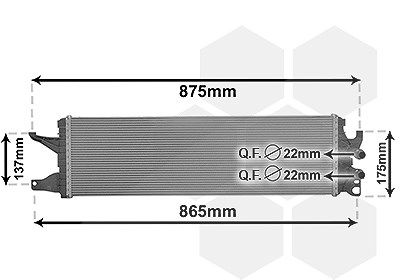 Van Wezel Kühler, Motorkühlung [Hersteller-Nr. 58012722] für VW