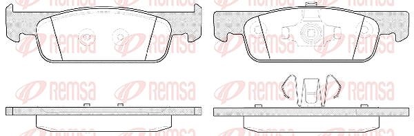 Kawe Bremsbelagsatz, Scheibenbremse [Hersteller-Nr. 154000] für Smart, Renault, Dacia