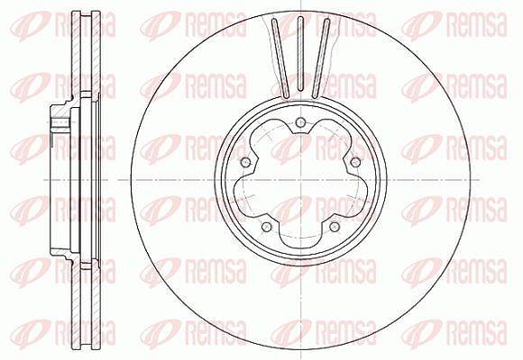 Kawe 1x Bremsscheibe [Hersteller-Nr. 660810] für Ford