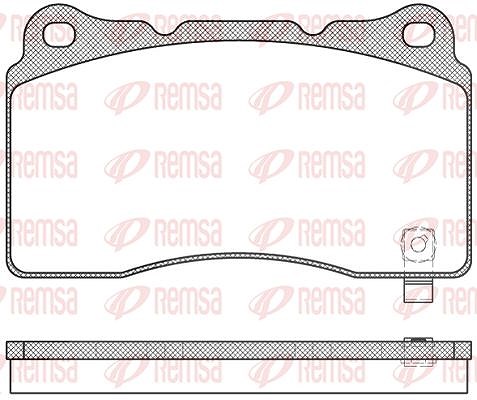 Kawe Bremsbelagsatz, Scheibenbremse [Hersteller-Nr. 066604] für Saab, Mitsubishi, Subaru, Vauxhall, Opel