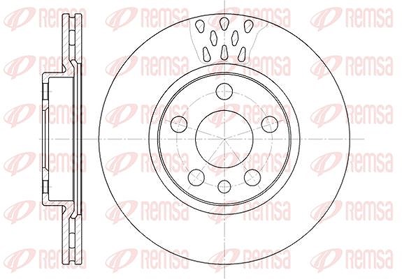 Kawe 1x Bremsscheibe [Hersteller-Nr. 644211] für Citroën, Peugeot, Fiat