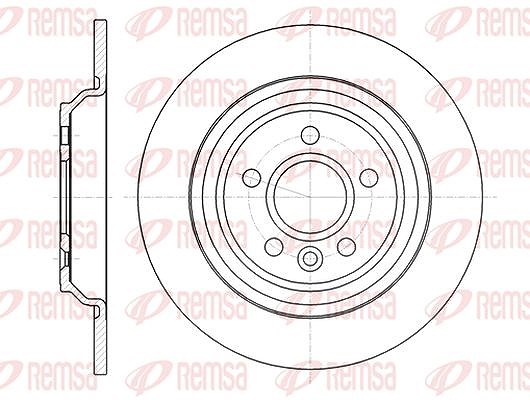 Kawe 1x Bremsscheibe [Hersteller-Nr. 6104500] für Volvo
