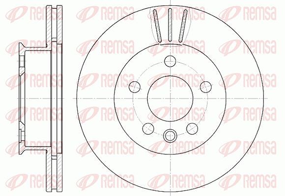 Kawe 1x Bremsscheibe [Hersteller-Nr. 641610] für VW