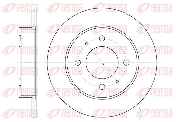 Kawe 1x Bremsscheibe [Hersteller-Nr. 662700] für Hyundai