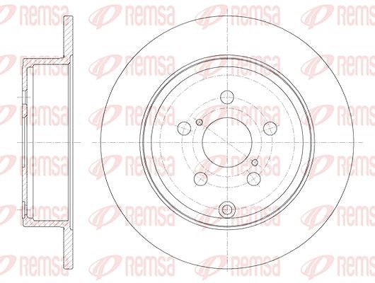 Kawe 1x Bremsscheibe [Hersteller-Nr. 670000] für Toyota