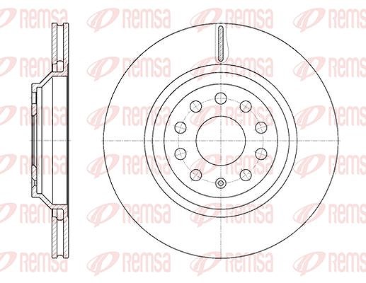 Kawe 1x Bremsscheibe [Hersteller-Nr. 6117210] für Seat, Audi, Skoda, VW