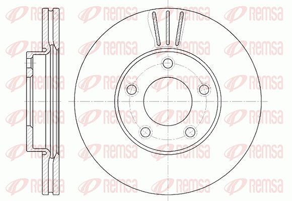 Kawe 1x Bremsscheibe [Hersteller-Nr. 667110] für Mazda
