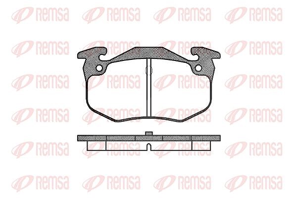 Kawe Bremsbelagsatz, Scheibenbremse [Hersteller-Nr. 014460] für Citroën, Renault, Peugeot