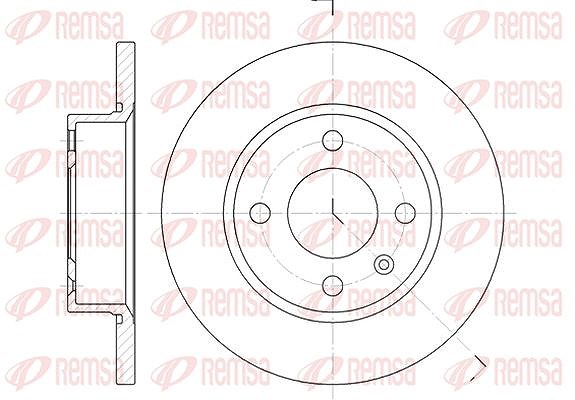 Kawe 1x Bremsscheibe [Hersteller-Nr. 642500] für Skoda