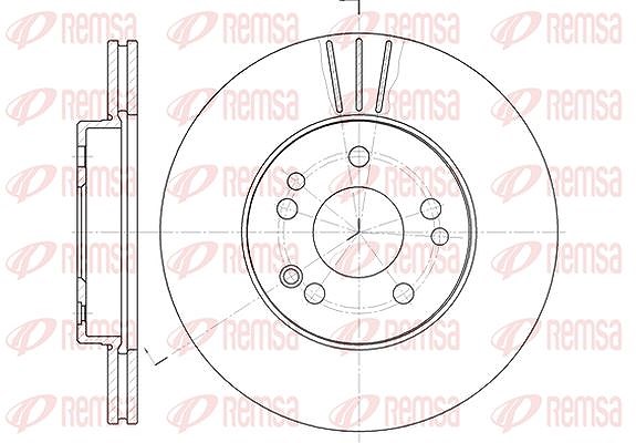 Kawe 1x Bremsscheibe [Hersteller-Nr. 631410] für Kia, Mercedes-Benz