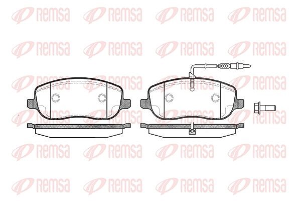 Kawe Bremsbelagsatz, Scheibenbremse [Hersteller-Nr. 087912] für Citroën, Peugeot, Lancia, Fiat