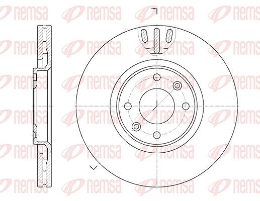 Kawe 1x Bremsscheibe [Hersteller-Nr. 665710] für Citroën, Peugeot
